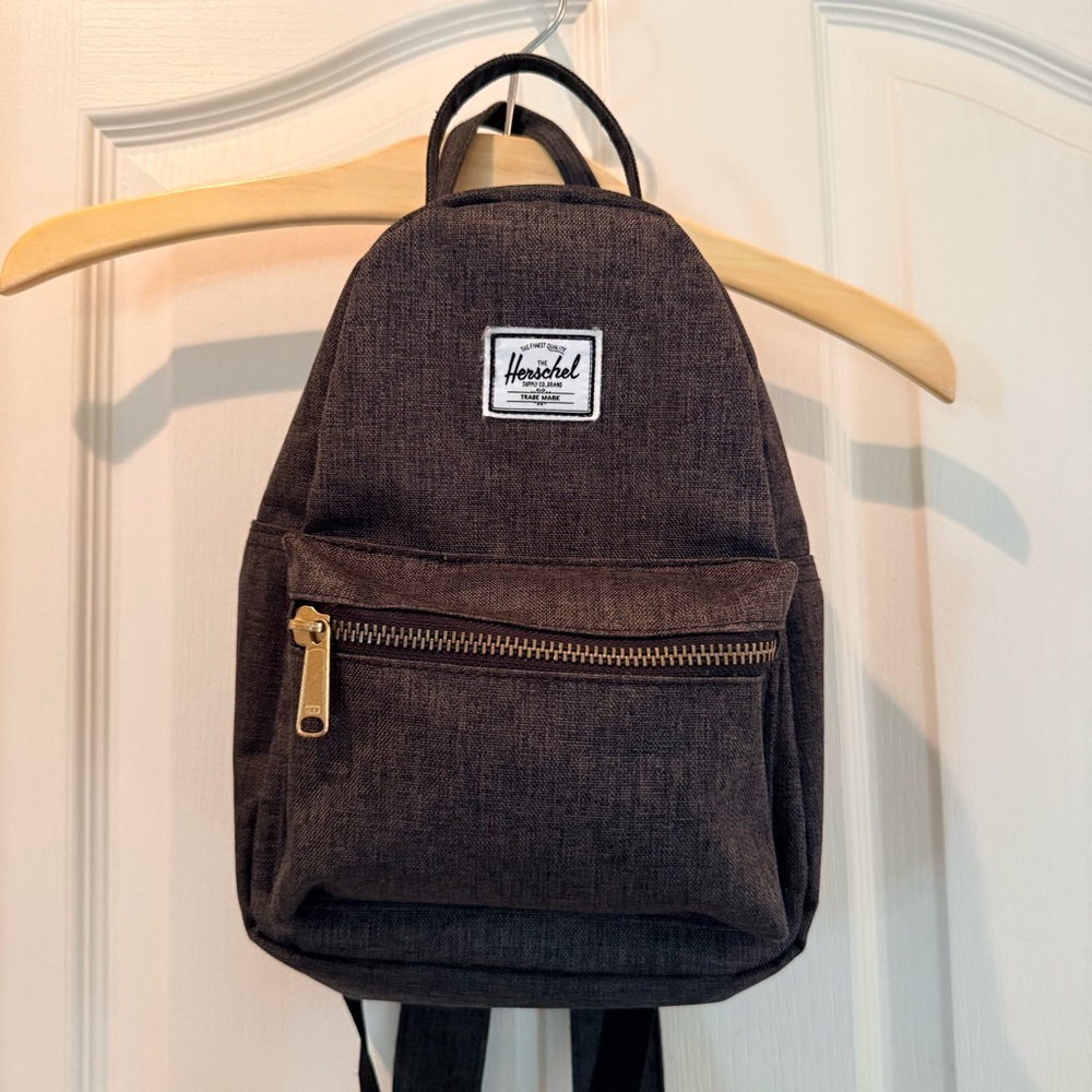 Herschel Supply Company Small Backpack in Charcoal with Gold Zipper